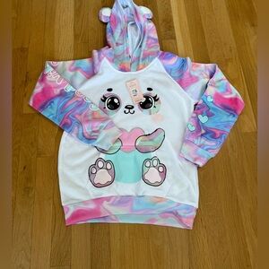 Urban Kids Girls Funzietime Character Hoodies Size Large panda Bear